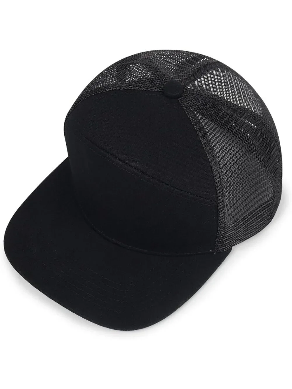 3Pcs Adjustable Trucker Hats | 7 Panel Snapback Flat Brim Caps for Men & Women